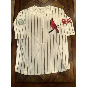 Vintage Style St Louis Cardinals Pin Stripes Jersey Size XL White